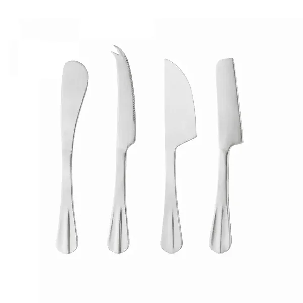 Cj 4 Facas Aço Inox p/ Queijo POSITANO Pr