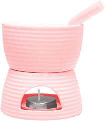 Aparelho de Fondue Lines 6 pçs Rosa