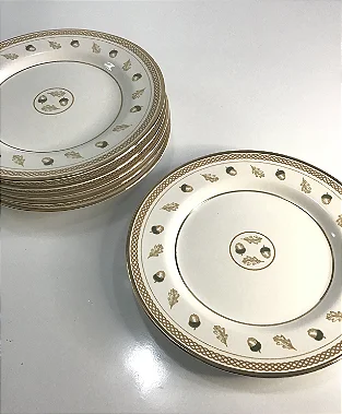 PRATO SOBREMESA CLASSIC NUTS FILETE OURO 1* CLASSIFIC