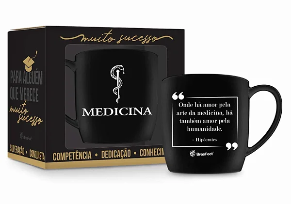 Caneca Porcelana Medicina  300ml