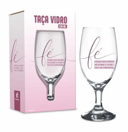 Taça Windsor 330ml - Fé Força que Nasce