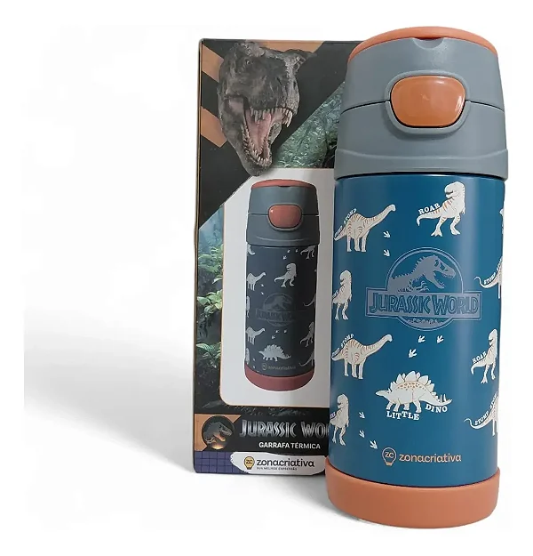 Garrafa Top Handle 350ml  JURASSIC PARK