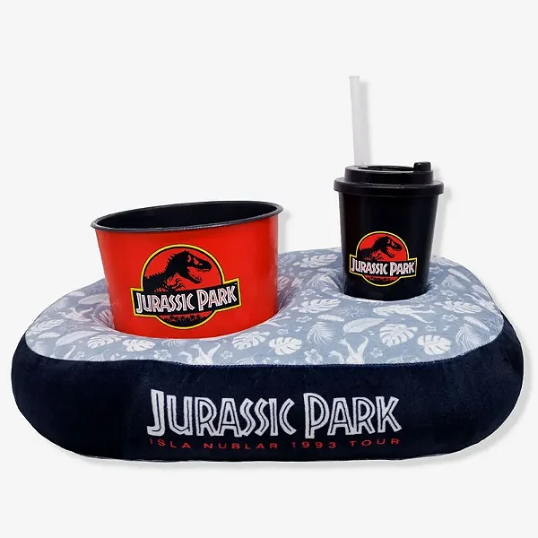 Kit  Almofada Pipoca Plush Fibra JURASSIC PARK