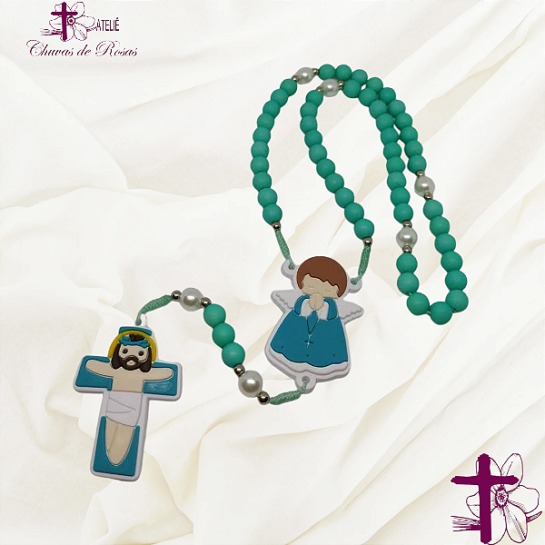 Terço Infantil Santa Infância - VERDE