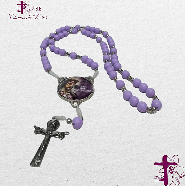 Terço da Via Sacra com Folheto de Oração