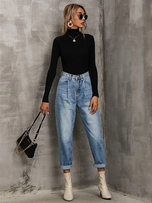 Vestido Manga Longa Tie Back Abertura Lateral