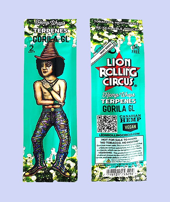 Sale of Lion Rolling Circus Hemp Wraps