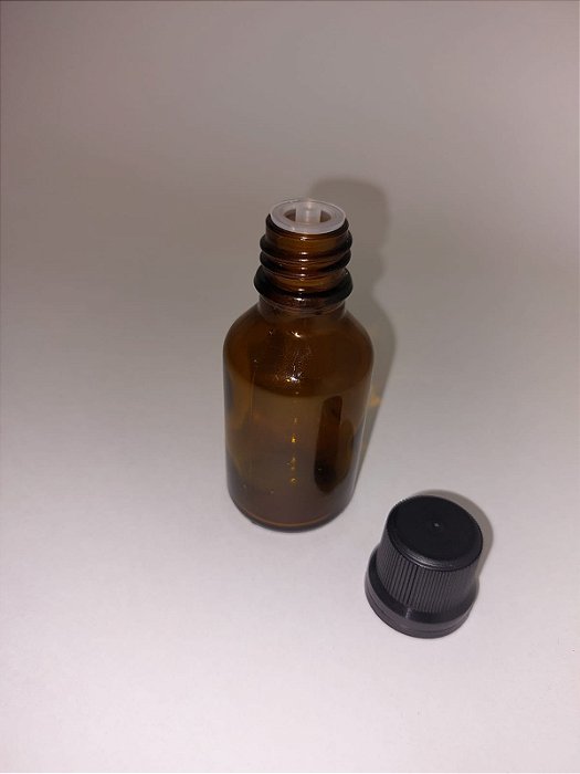 Frasco De Vidro Âmbar Modelo BR Gotejador 30 Ml Kit Com 10 Unid -QUEIMA DE ESTOQUE