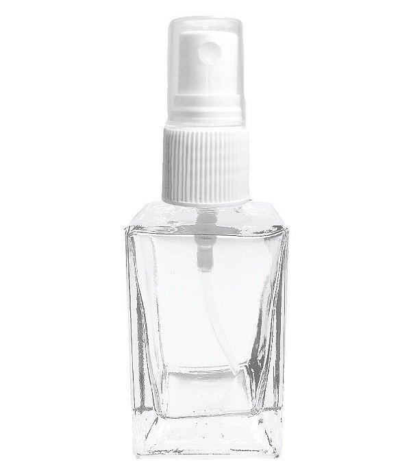 Frasco de Vidro Quadrado 30 Ml Válvula Spray Kit Com 10 Unid