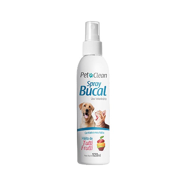 Spray Bucal para Cães e Gatos PET Clean Tutti-Frutti