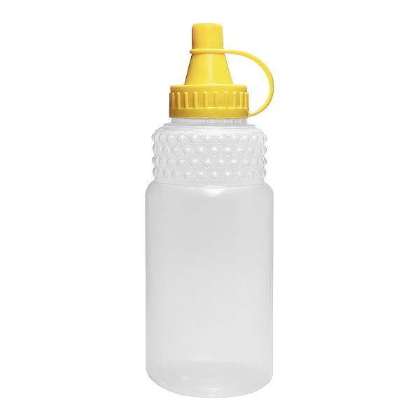 Frasco Bisnaga para Mel 350ml (500g) Tampa Amarela (10 unid)