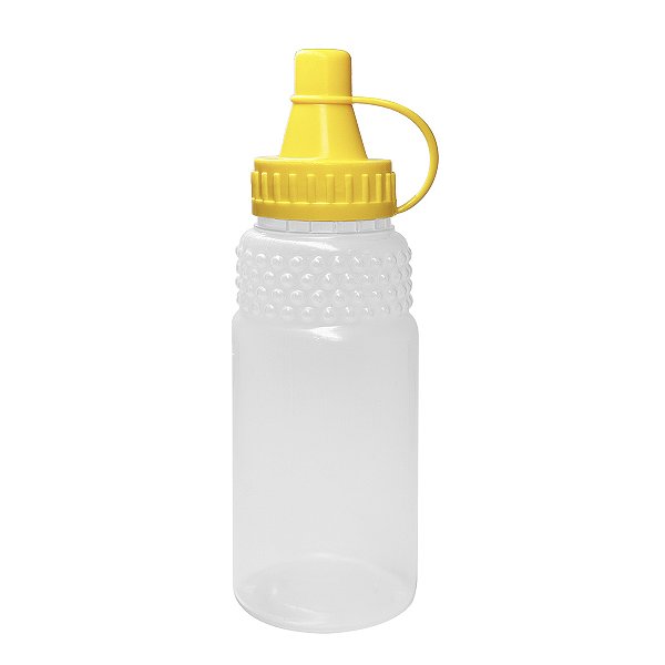 Frasco Bisnaga para Mel 200ml (280g) Tampa Amarela (10 unid)