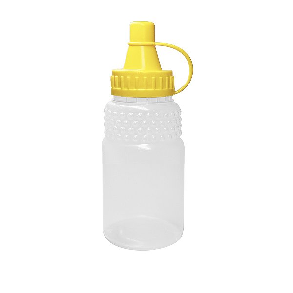Frasco Bisnaga para Mel 140ml (200g) Tampa Amarela (10 unid)