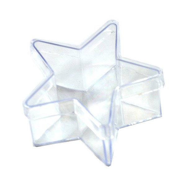 Caixinha de Acrílico Estrela 7x4 kit com 10 unid