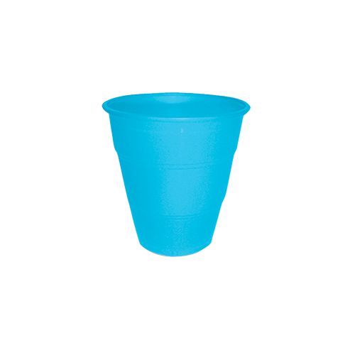 Copo Plástico Resistente de 210 ml Azul Bebê kit com 10 unid