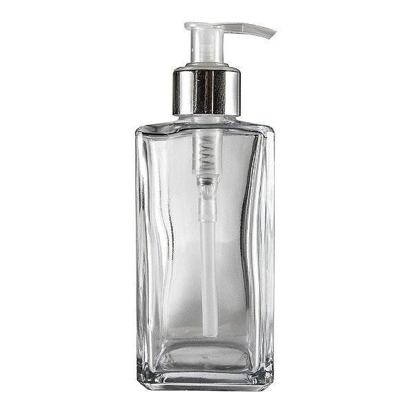 Frasco de vidro para Sabonete Líquido 150 ml Retangular