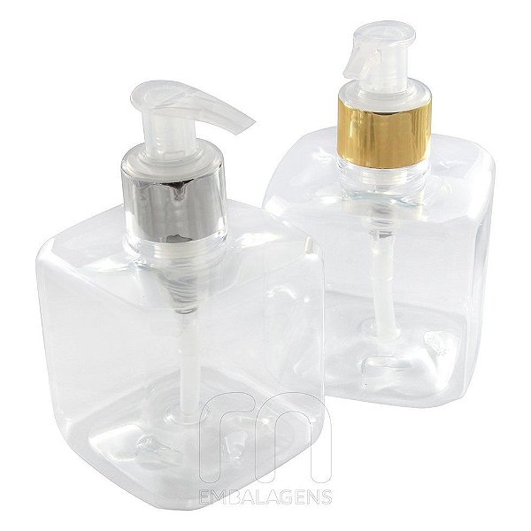 Frasco para Sabonete Líquido com válvula Luxo 300 ml kit 10 unid