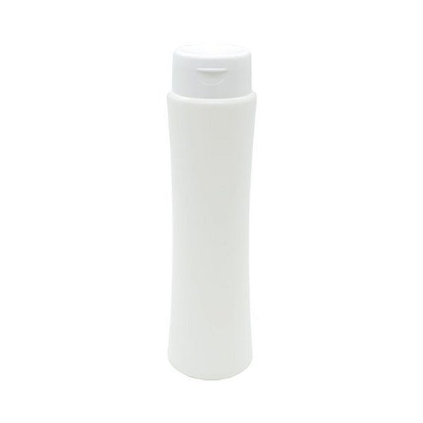 Frasco para Shampoo Cinturinha 250 ml Tampa Flip Top kit com 10 unid