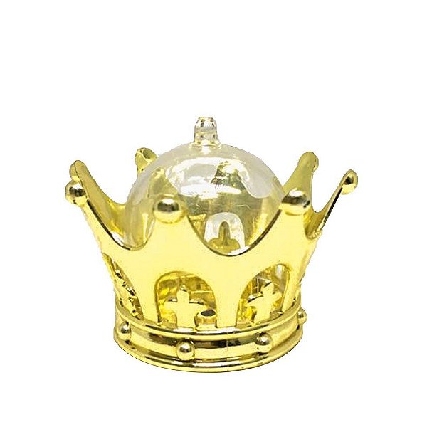 Mini Cúpula Coroa Luxo para Lembrancinhas kit com 12 unid