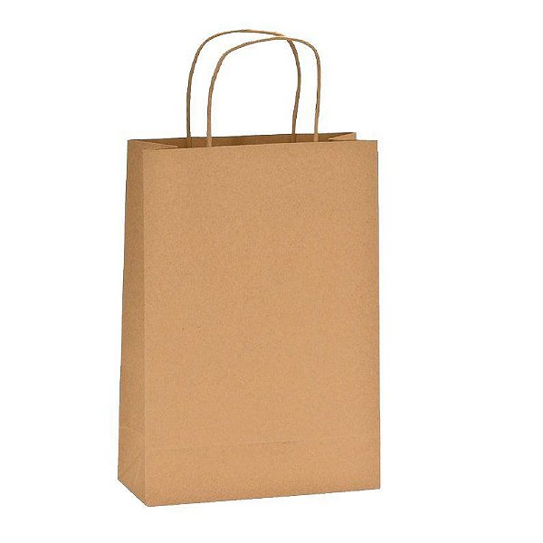 Sacola Kraft para Lembrancinhas média 16x9x21,5 kit com 10 unid