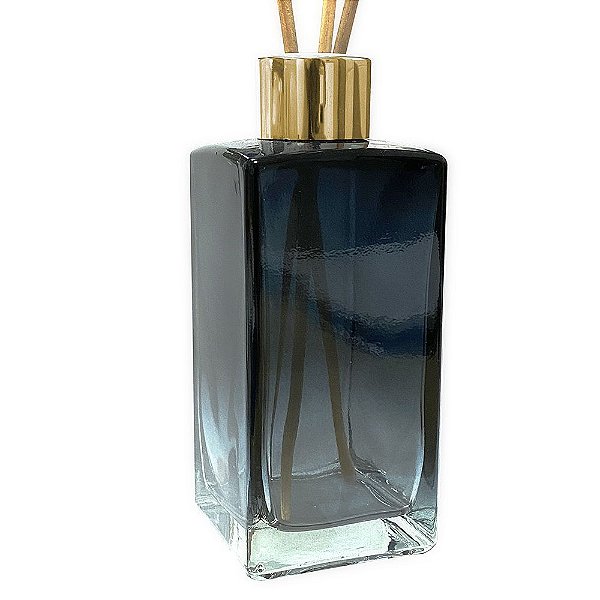 Vidro para Aromatizador 250 ml Retangular Preto Degradê