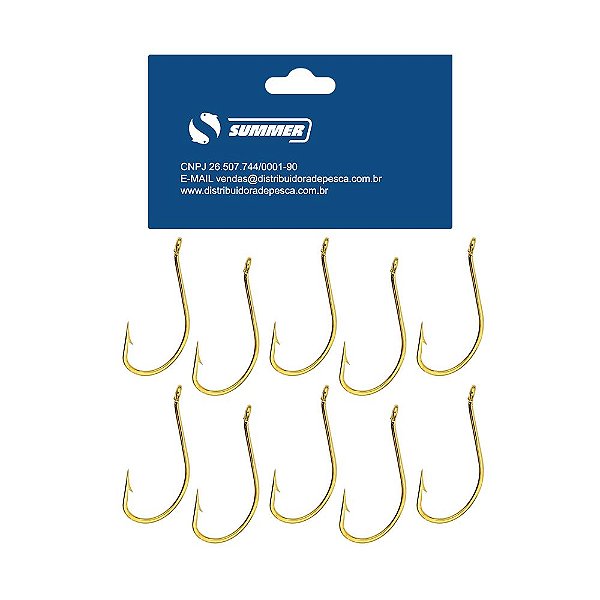 Anzol Maruseigo Gold Nº18 Cartela 10pçs Summer