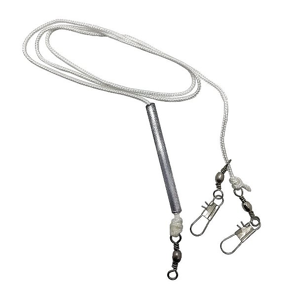 Chicote Para Espada Corda Nylon Com Chumbada e Giradores Snap