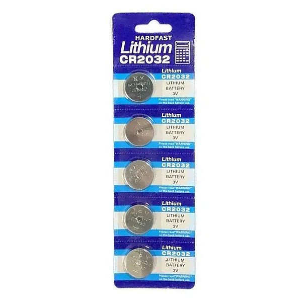 Bateria Lithiun CR2032 3V Para Bóia Luminosa Cart. 5pçs