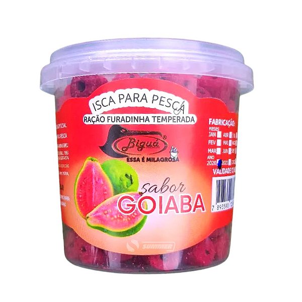 Ração de Pesca Furadinha Goiaba 90g Bigua