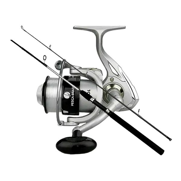 Kit Pesca Maxpower Vara 1,80m + Molinete 4000 Pesca Brasil
