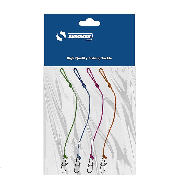 Líder Para Pesca de Traíra Multifilamento Com Snap Kit 4pçs
