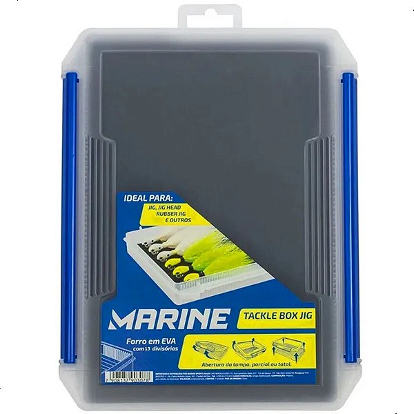 Estojo de Pesca Marine Sports Caixa MTB205J Com E.V.A - Distribuidora de  Pesca