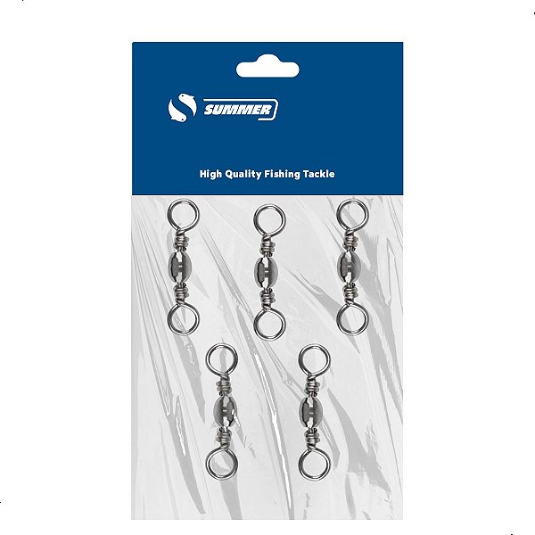 Girador BBS Simples Nickel N5/0 Cartela 05pçs Summer