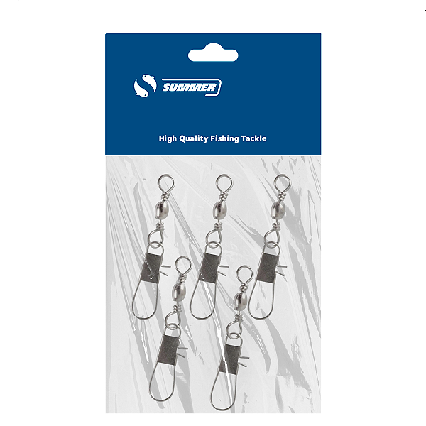 Girador Com Snap BSS Nickel N1 Cartela 05pçs Summer