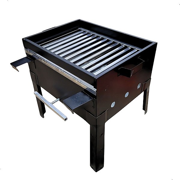 Churrasqueira Barco Metal Com Grelha Inox 2em1 Camping