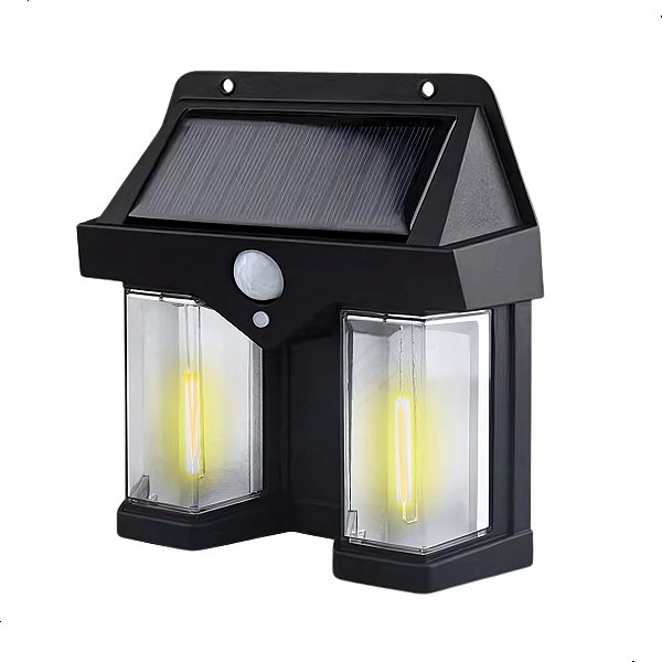 Luminaria Camping Led Com Carregamento Solar e Sensor Presença