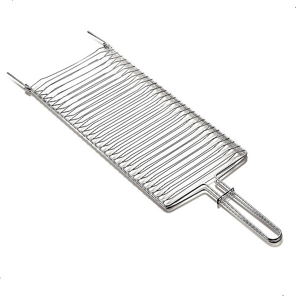 Grelha Super Grill 03 - Assar Linguiça Frango Peixe 81,5 x 26,5cm Mor