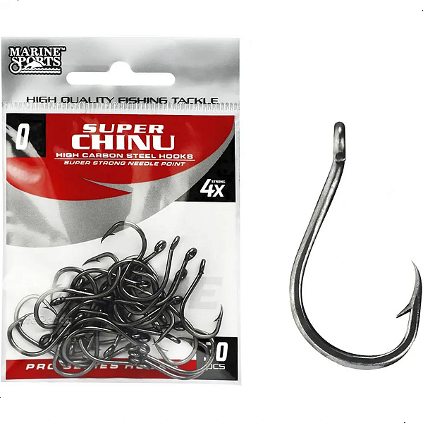 Anzol Super Chinu Strong Black Nickel Cartela Marine