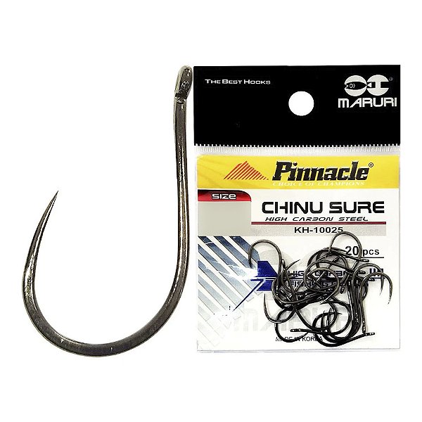Anzol Pinnacle Chinu Sure Sem Farpa Cartela 20pçs Maruri