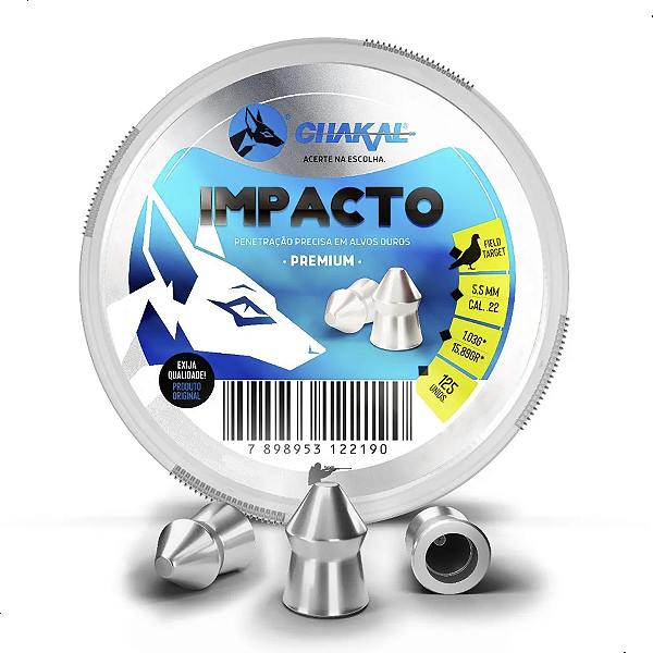 Chumbinho de Pressão Premium Chakal 5.5mm