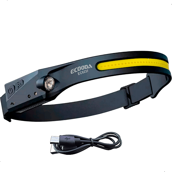 Lanterna De Cabeça Led Recarregavel Com Sensor EC6237