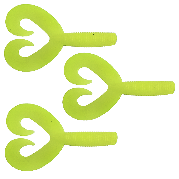 Isca Soft Artificial Matadeira Grub Duplo Cartela 3pçs