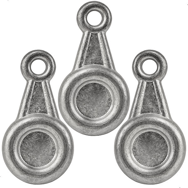 Chumbada Gota Medalha Achatada Cartela Summer - Diversos Tamanhos