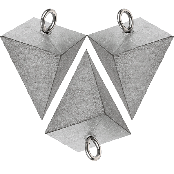 Chumbada Pirâmide Pesca Praia Cartela Summer - Diversos Tamanhos