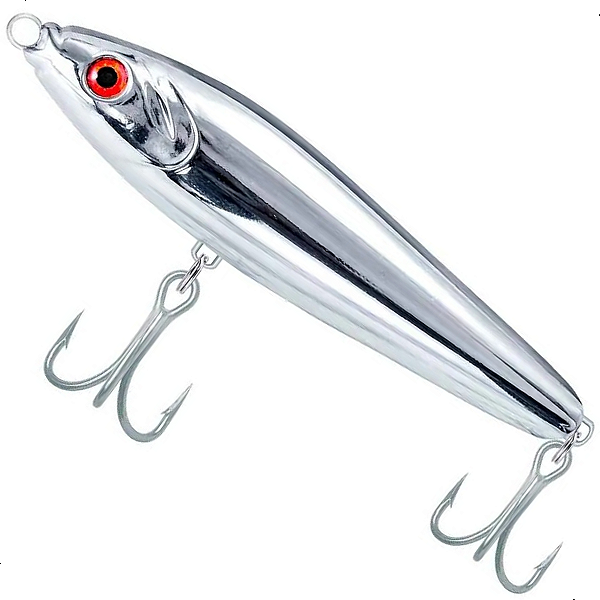 Isca Artificial Magic Stick 90 cor 301 Cromada Bala De Prata