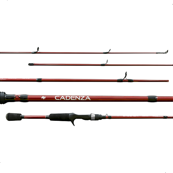 Vara Para Carretilha Cadenza Carbono C561 6-12Lbs 1,68m Vermelha Albatroz