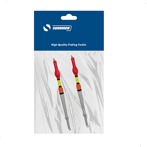 Bóia Pena Palito de Madeira L-B 11cm 2pçs Summer