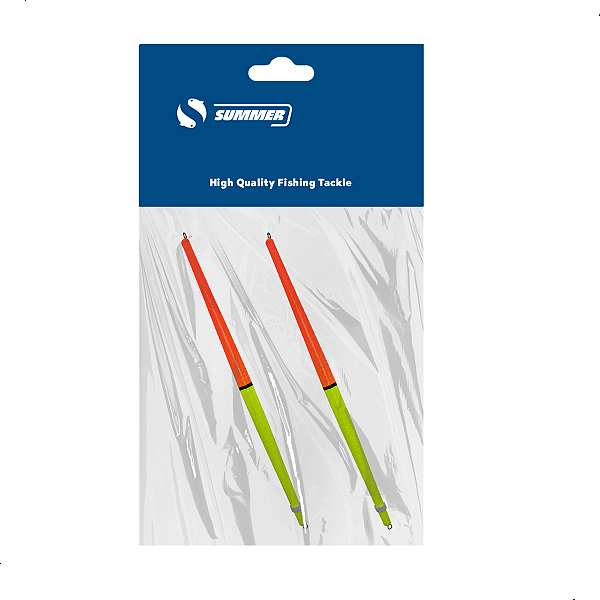Bóia Pena Palito de Madeira A-L 15cm 2pçs Summer
