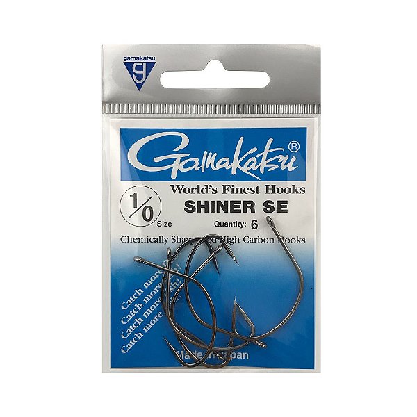 Anzol Gamakatsu Shiner Se Nº1/0 Cart C/6pçs - Distribuidora de Pesca