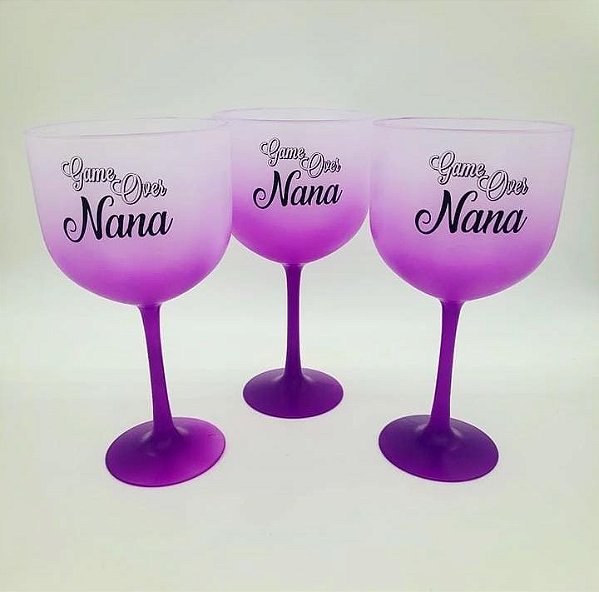 TAÇA DE GIN DEGRADE PLÁSTICO PERSONALIZADA 580ML